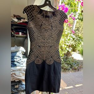 RVN Abstract Jacquard Mini Dress